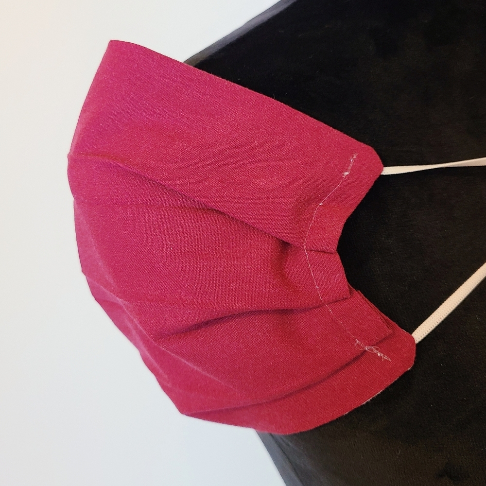 🚫SOLD🚫🌺Maroon Reversible Face Mask NWT - Picture 2 of 10